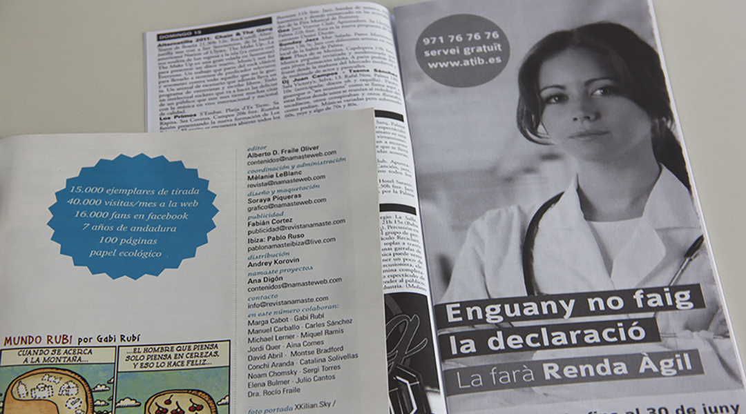 Revista de eventos con la campaña de la renta de la ATIB