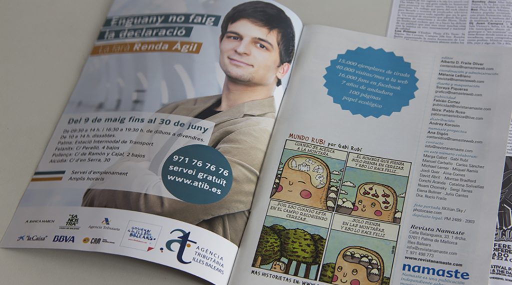 Revista con la campaña de la renta de la ATIB